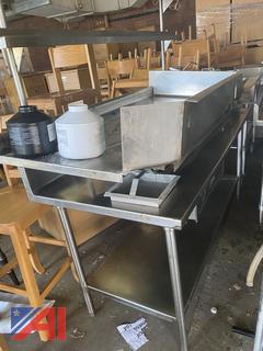 Custom Stainless Steel Prep Table